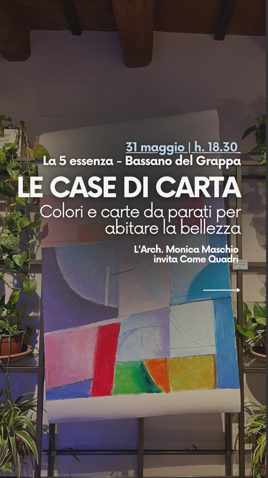 31 maggio 2024 | Evento speciale con COME QUADRI a La 5essenza